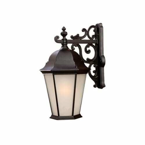 Richmond 1-Light Matte Black Wall Light (5222BK/FR)