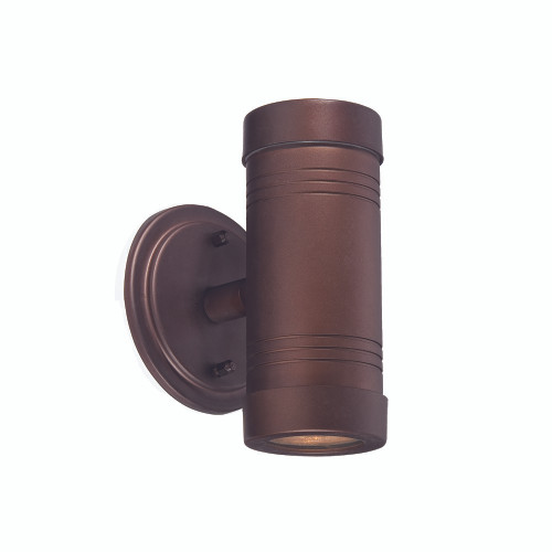 2-Light Architectural Bronze Cylinder Wall Light (7692ABZ)