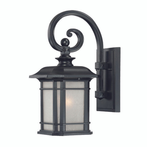 Somerset 1-Light Matte Black Wall Light (8102BK)