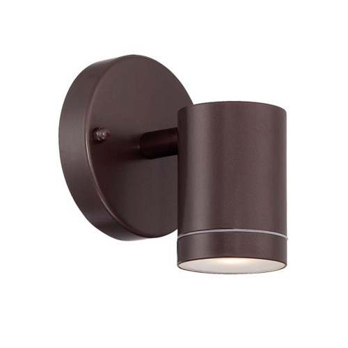 Integrated LED 1-Light Architectural Bronze Wall Light (1401ABZ)