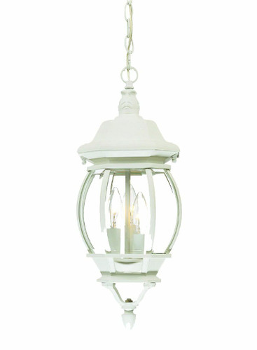 Chateau 3-Light Textured White Hanging Light (5160TW)