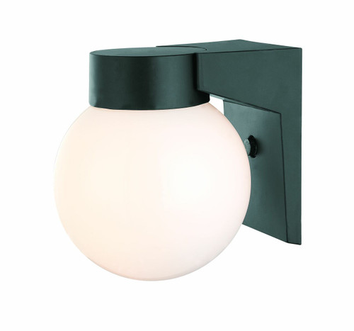 Builder's Choice 1-Light Matte Black Wall Light (120BK)