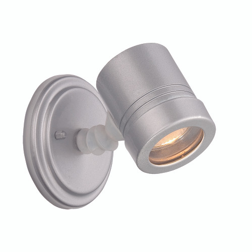 1-Light Brushed Steel Cylinder Wall Light (7690BS)