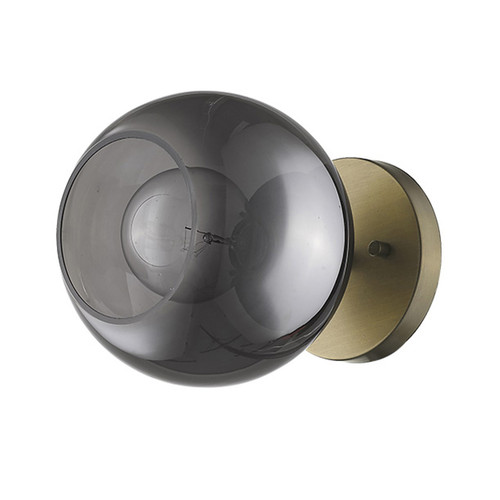 Lunette 1-Light Aged Brass Sconce (TW40039AB)