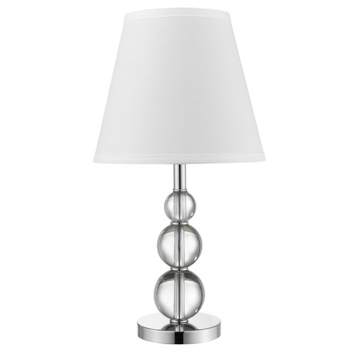 Palla 1-Light Crystal And Polished Chrome Accent Table Lamp (TA5850)