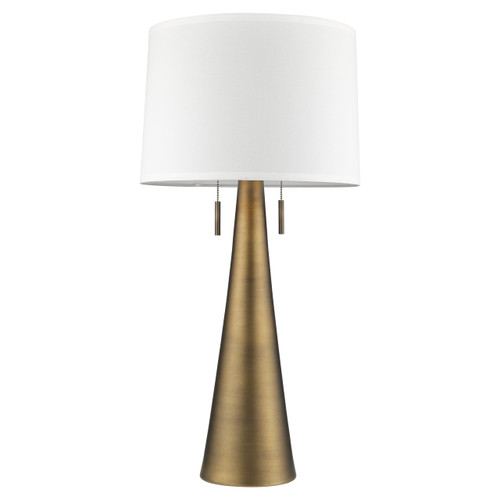 Muse 2-Light Hand Painted Antique Gold Table Lamp (TT7233-76)