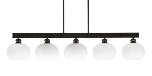Edge 5 Light Bar, Espresso Finish, 7" White Muslin Glass (1185-ES-212)