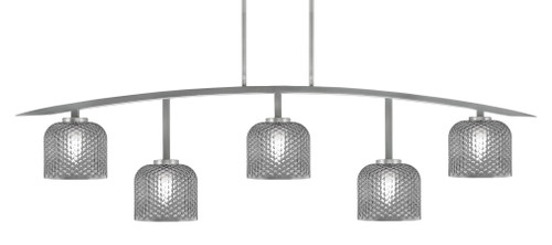 Kurve 5 Light Bar, Matte Black Finish, 6" Smoke Textured Glass (3745-GP-4612)