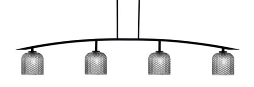 Kurve 4 Light Bar, Matte Black Finish, 7" Smoke Textured Glass (3734-MB-4912)