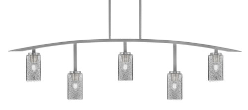 Kurve 5 Light Bar, Graphite Finish, 3.5" Square Smoke Bubble Glass (3745-GP-542)