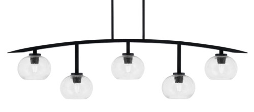 Kurve 5 Light Bar, Matte Black Finish, 7" Clear Bubble Glass (3745-MB-202)