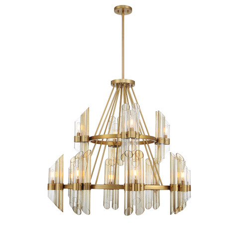 Biltmore 12-Light Chandelier in Warm Brass (1-9106-12-322)