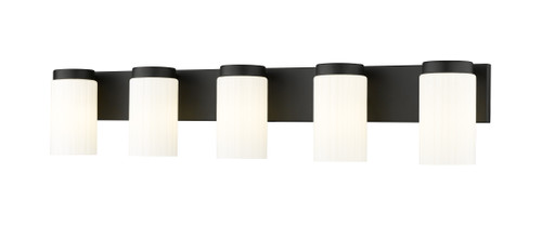 Z-Lite Burk 5 Light Vanity in Matte Black (746-5V-MB)