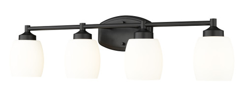 Kendrick 4 Light Vanity in Matte Black (745-4V-MB)
