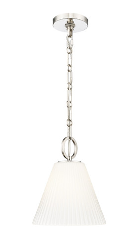 Alaric 1 Light Pendant in Polished Nickel (3042P10-PN)