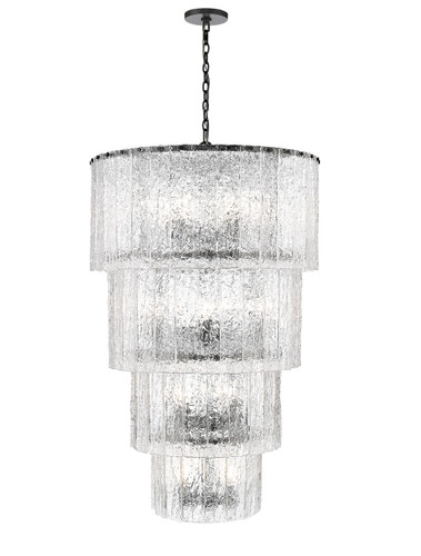Z-Lite Glacier 18 Light Chandelier in Matte Black (1943-48MB)
