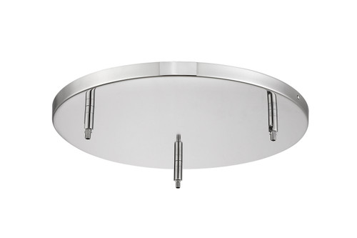 Z-Lite Multi Point Canopy 3 Light Ceiling Plate in Chrome (CP1803-CH)