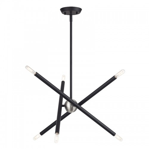 Soho 6 Light Black Small Chandelier (47003-04)