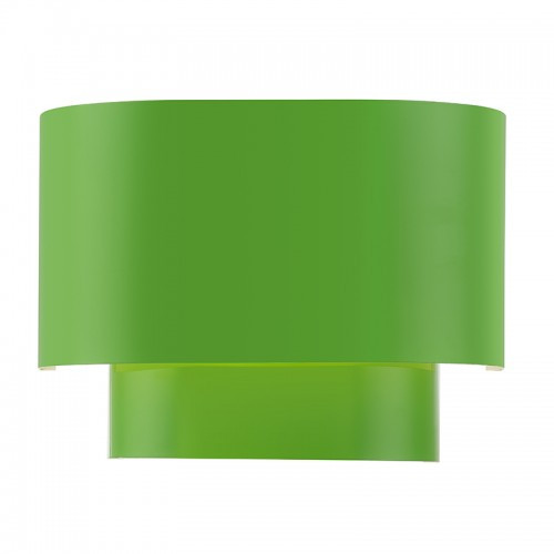 Springview 1 Light Shiny Apple Green ADA Sconce with Shiny Apple Green Metal Shade with Shiny White Inside (50299-78)