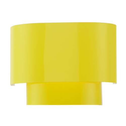 Springview 1 Light Shiny Yellow ADA Sconce with Shiny Yellow Metal Shade with Shiny White Inside (50299-82)