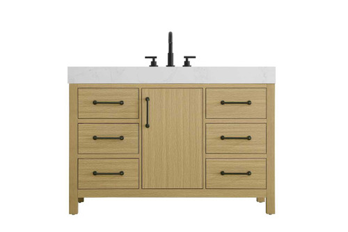 Elegant Furniture and Lighting 48 Inch Single Bathroom Vanity In Honey Brown (VF60648MHB)