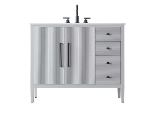 42 Inch Single Bathroom Vanity In Grey (VF29642GR)