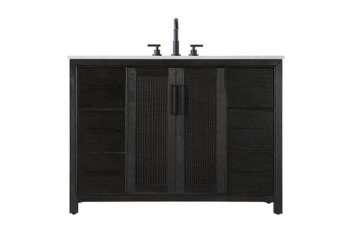 48 Inch Single Bathroom Vanity In  Chocolate Oak (VF29548CO)