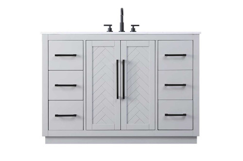 48 Inch Single Bathroom Vanity In Grey (VF29048GR)