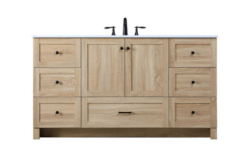 Elegant Furniture and Lighting 60 Inch Single Bathroom Vanity In Mango Wood (VF2860MW)