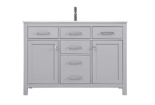48 Inch Single Bathroom Vanity In Grey (VF23348GR)