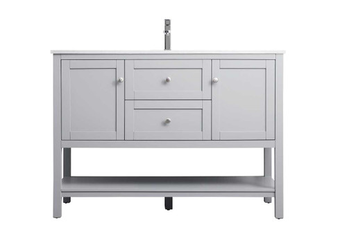 48 Inch Single Bathroom Vanity In Grey (VF22248GR)