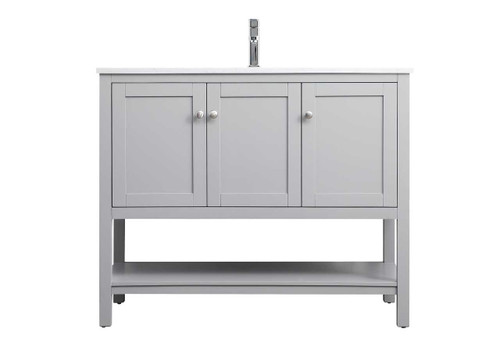 42 Inch Single Bathroom Vanity In Grey (VF22242GR)