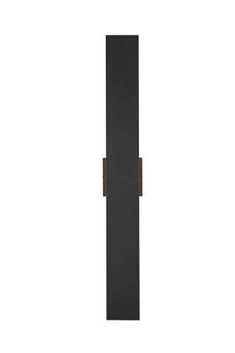 Elegant Furniture and Lighting Waylen 4.5 X 34 Inch Outdoor Wall Sconce In Black (OD506W34BK)