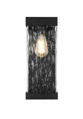 Elegant Furniture and Lighting Thompson 16 Inch Outdoor Wall Sconce In Black (OD371W16BK)