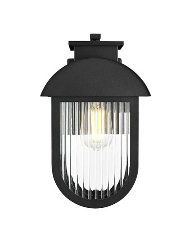 Elegant Furniture and Lighting Albert 8 Inch Outdoor Wall Sconce In Black (OD338W13BK)