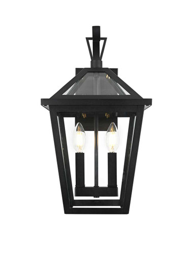 Elegant Furniture and Lighting Frankford 10 Inch Outdoor Wall Sconce In Black (OD334W18BK)