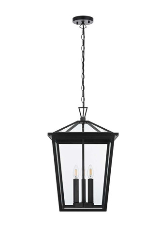 Oxford 14 Inch Outdoor Pendant In Black (OD334H22BK)