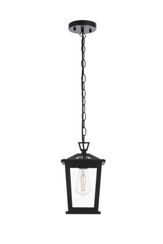 Elegant Furniture and Lighting Cayman 7 Inch Outdoor Pendant In Black (OD332H12BK)