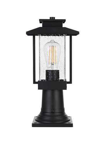 Elegant Furniture and Lighting Tioga 7 Inch Outdoor Post Light In Black (OD317P15BK)