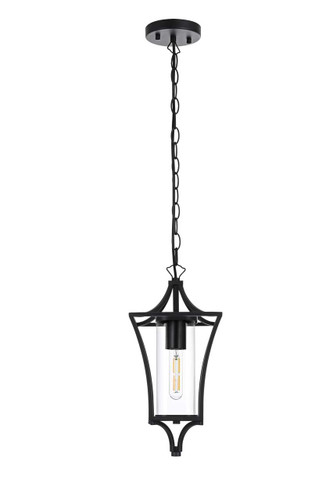 Belgrade 7 Inch Outdoor Pendant In Black (OD311H15BK)