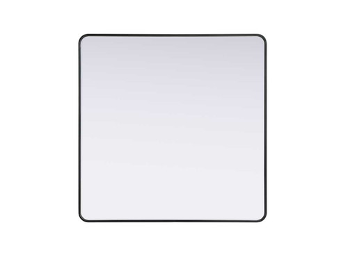 Contour Metal Square Mirror 48X48 In Black (MR8A4848BLK)