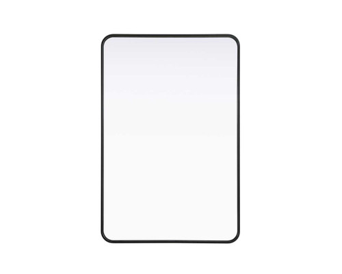 Contour Metal Rectangle Mirror 28X42 In Black (MR8A2842BLK)