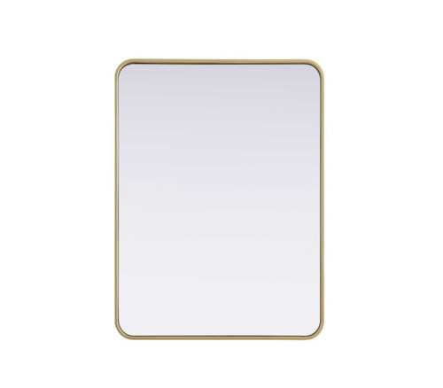 Contour Metal Rectangle Mirror 27X36 In Brass (MR8A2736BRA)
