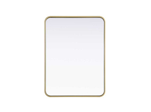 Contour Metal Rectangle Mirror 24X32 In Brass (MR8A2432BRA)