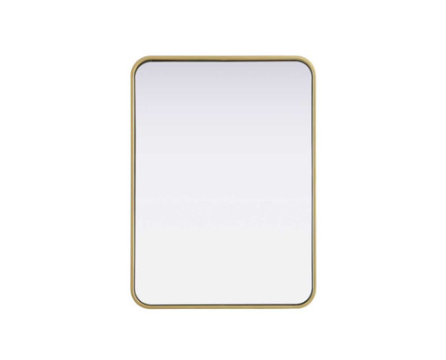 Contour Metal Rectangle Mirror 22X30 In Brass (MR8A2230BRA)