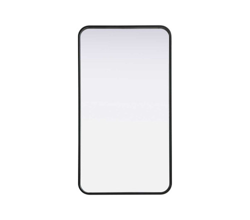 Contour Metal Rectangle Mirror 20X36 In Black (MR8A2036BLK)