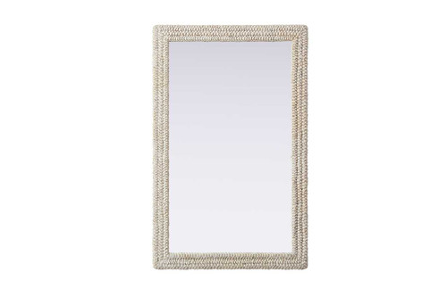 Rectangle Cornhusk Mirror 35X55 In Linen White (MR4A3555LN)