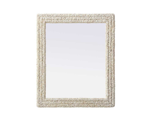 Rectangle Cornhusk Mirror 30X36 In Linen White (MR4A3036LN)