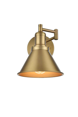 Elegant Furniture and Lighting Varden 7 Inch Wall Sconce In Satin Gold (LD7326W7SG)