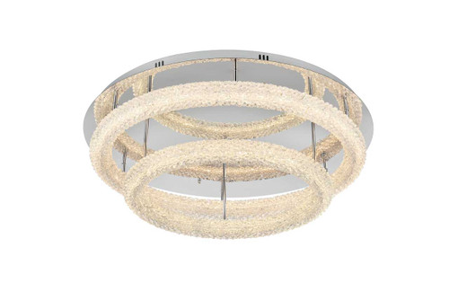 Bowen 33.5 Inch Led Flush Mount In Chrome (3800F33L2C)